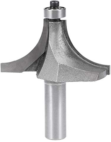 sourcing map Router Bit 1/2 Shank 2-Inch Cutter Dia Round Over Corner 2Flutes Tungsten Steel for Woodworking Milling Cutter Tool