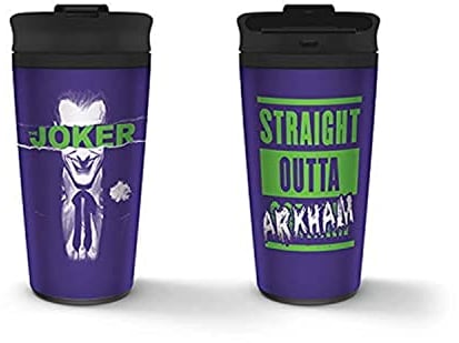 DC Comics MTM25370 - Taza de viaje (450 ml) - Le Joker
