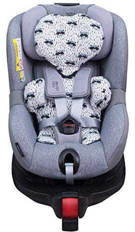 JYOKO KIDS Bezug für Auto-Sitzverkleinerer kompatibel mit Romer Dualfix I-Size, Aus Baumwolle (Raccoon)