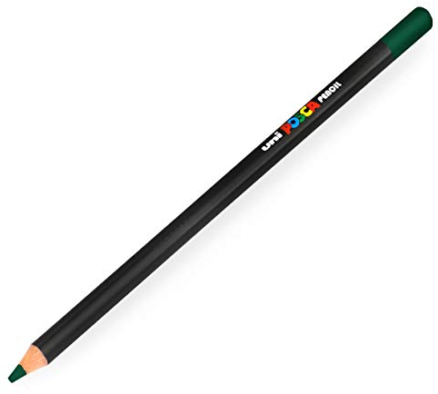 Uni Posca Farbstift – Professioneller Öl- und Wachs-Farbstift – KPE-200 – Piniengrün (77) – 1 Stück
