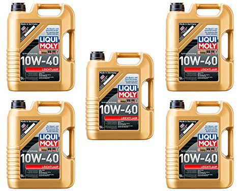 5X Original Liqui Moly 5L Leichtlauf 10W-40 Motoröl Motorenöl Öl Oil Motoroil