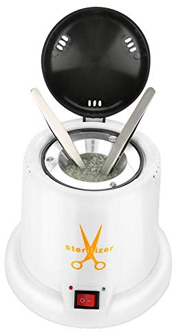 Hochtemperatur Desinfektionsbox, Metal Make up Nagelkunst Werkzeug Reinigungswerkzeug mit Quarzsand, Heißluftsterilisator für Nagelstudio Salon