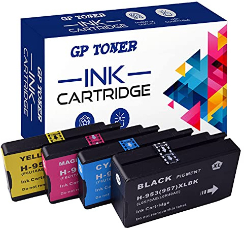 GP TONER Druckerpatronen Ersatz für HP 953 Tintenpatrone für HP OfficeJet Pro 7720 7740WF 8210 8218 8715 8720 8740 CMYK