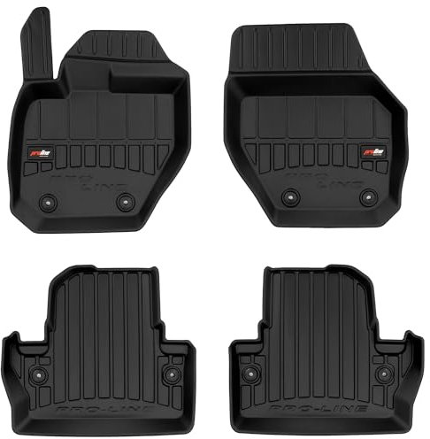 MOTOS Gummimatten Auto Fussmatte passend für Volvo V60 I 2010-2018 Kombi Verbessern Sie Ihren Reisekomfort mit Antirutschmatte Auto 3D- Allwetter fußmatten Auto, Schutz vor Verschmutzung