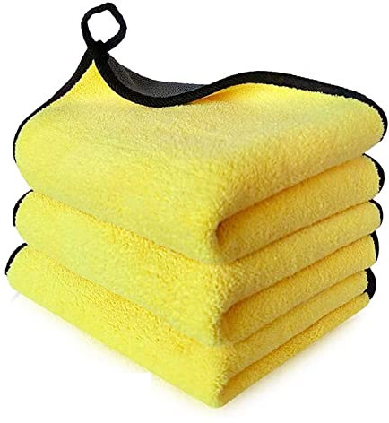 PENGFA Wshao Store 3/5/10 stück weich Niemals Skrat Waschmittel Mikrofaser Handtücher Auto Auto Details Autowäsche Handtuch Verdicken Auto Sauberes Tuch Waschen (Color : 3pcs 60cm)