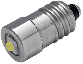 EBS-SYSTART GmbH TorchLED10-HP - Super helle 3 Watt LED-Ersatzbirne für Taschenlampen | Sockel E10 | 1,5-9 Volt