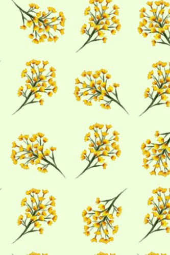 Yellow Floral Notebook 150 page count