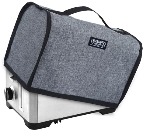 Grey Toaster Cover Compatible with Cuisinart 2 Slice Toaster Oven Dust Cover ONLY ( NO Toasters Included)
