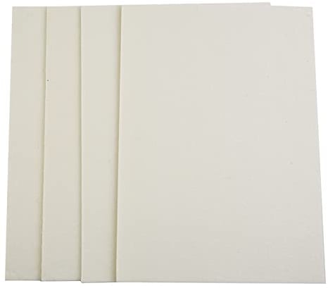 HpLive 4 Stück Dichtung Abgasrohr Dichtung Keramikfaser Dichtung für Ofenrohr-Klappen Auspuffrohr, Hitzebeständig bis 1260 °C, 210mm×297mm