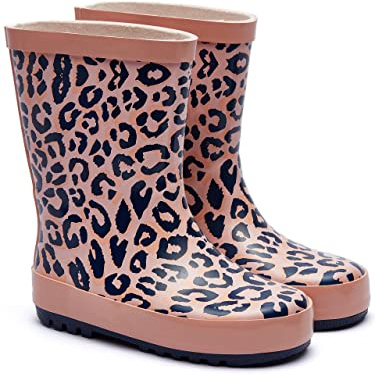 Harry Bear Girls Wellies Animal Print