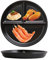 JMYDecor 2er Set Porzellan Teller, 20 cm, geteilte Teller mit 3 Fächern, für Abendessen und Salat, Restaurant, Familienfeier und Küche, rund
