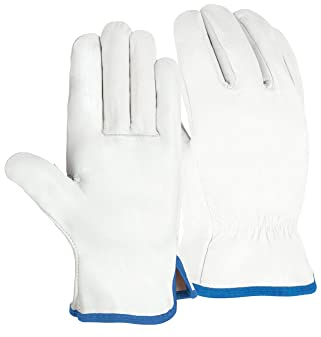 DOJA Barcelona | Gants de Travail Cuir | Pack 24 Paires | Taille 9 | Longueur 25 cms | Gant Risques Thermiques pour Services Publics, Agriculture, Assemblage Electrique, Services de Maçonnerie, etc.