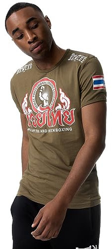 BENLEE Herren Thailand T-Shirt schmale Passform, Army Green, XXL