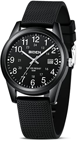 Orologio Uomo Orologi Analogico al Quarzo da Uomo Orolog Impermeabile 30M Orologio Polso Casual d'affari di Moda Con Cinturino in Silicone Luminoso Con Data