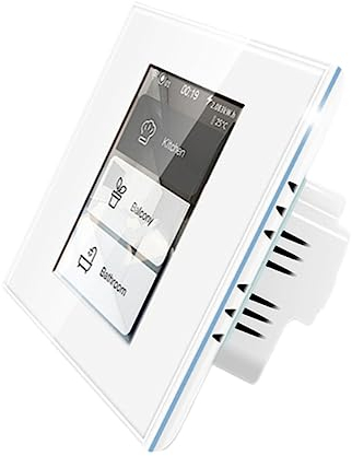 RANRAO Interrupteur Mural WiFi, Interrupteur Mural WiFi Intelligent, Interrupteur d'éclairage Intelligent Fonctionne 4 en 1 lumière/Rideau Interrupteur 3 Gangs Fonctionne avec Tuya/Homekit, Blanc