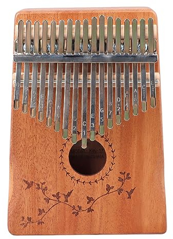 Daumenklavier mit 17 Tasten, Tragbares Kalimba-Hohlbrett aus Mahagoniholz mit Hoher Härte für Musikalische Darbietungen