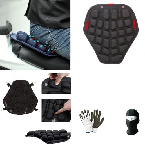farbrothersonline Kompatibel mit CAGIVA T4 500 R Air Sitzpolster für Motorrad- und Rollersattel, universal, ergonomisch, zum Aufblasen und Entlüften für Morrhoiden, Schalen, Prostata
