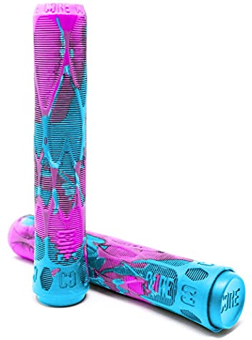 Core Pro Stunt-Scooter I BMX I Fahrrad I Lenkergriffe I Kinder Roller I Grips I Griffe Soft 170mm (Pro Refresher (Pink/Türkis))