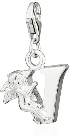NKlaus Bracelet Bead Charm - Anhänger Buchstabe V 925 Silber Alphabet für Armband 15218
