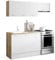 IDMarket - Cocina completa 180 cm sutil con encimera 5 elementos madera y blanco