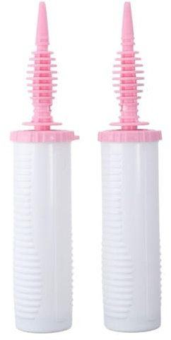 couponhub 2Pcs Handheld Balloon Pump Two-Way Dual Action,Practical Manual Ball Inflators Machine,Plastic Inflator Pumping Hand Blower Air Pumper for Balloons Party(Pink)