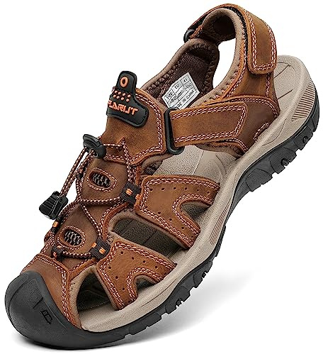 FLARUT Sandales Homme Pour Randonnée Fermé De Marche Chaussures(Marr Cl,45)