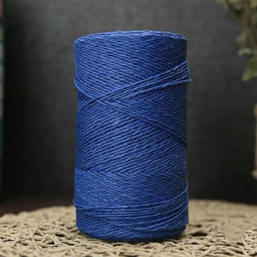 CAITS 460g/rollo de Hilo de Rafia, Papel de Ganchillo a Mano, Cuerda de Paja, Hilo de Tejer Grueso, Material para Sombrero de Verano Hecho a Mano