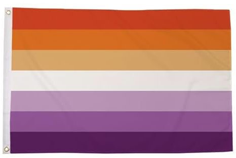 Drapeau Lesbienne Drapeau à rayures 90 x 150 cm