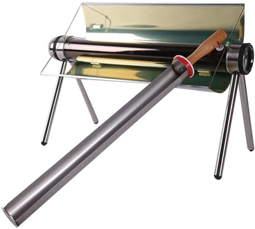Gril de Camping Solaire, Four Solaire Portable de 1,5 L, Cuisinière Solaire, Réchaud de Camping et Four Solaire, Four de Cuisinière en Acier Inoxydable à Gril Solaire Pliable, for Randonnée et Randonn