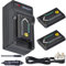 Uwayor NP-BX1 Camera Battery Charger Set Replacement for Sony NP-BX1/M8 DSC-HX80 HX90V HX95 HX99 HX350 RX1 RX1R II RX100 (II/III/IV/V/VA/VI) HDR-AS50 AS300