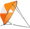 Baobiutin Downwind Wind Sail Kit 42 -Zoll Kajak Windsegel Kajak -Paddel -Accessoires für Kajakboot -Segelboot -Kanu Orange Kajak -Hardware