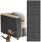ZoneYan Selbstklebend Kratzteppich Katze, 30 x 100cm Kratzmatte Zuschneidbar, Kratzbretter Wand, Kratzschutz Sofa (Dunkelgrau)