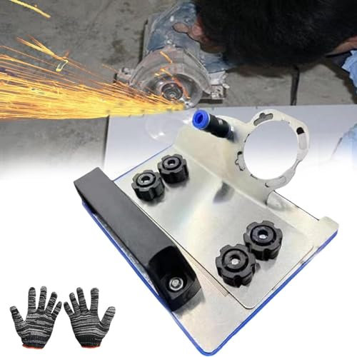 Angle Grinder Holder, Angle Grinder Stand For Tile 45° Chamfer Cutting, Grinder Accessory, Metal Tile Cutting Bracket Chamfering Tool, Angle Grinder Stand Grinder Holder, 45 Degree Tile Chamfering Too