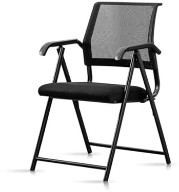 PLJKIHED Computerstuhl, Universal-Armpolster, Netz-Bürostuhl, günstiger Sessel mit Rückenlehne, Bürostuhl, Arbeitszimmer, Moderne Büromöbel (Farbe: Noir) Stabilize