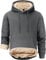 Tansozer Uomo Caldo Pile Foderato Felpe con Cappuccio Pullover Termico Invernale (Grigio Scuro, L)