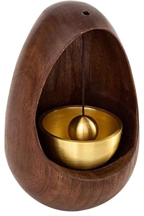 Wooden Doorbell, Japanese Style Creative Door Bell, Magnetic Doorbell, Opening Entrance Wind Chimes, Entry Doorbell Welcome Cute Decorative Doorbell For Home, Store, Restaurant Door, Black Walnut