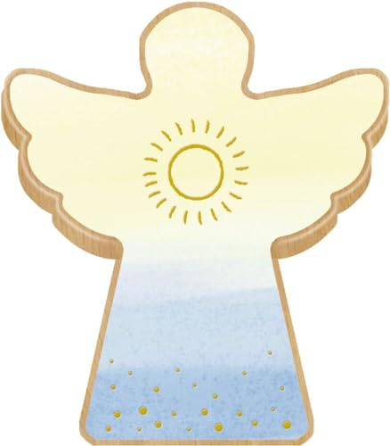 Holzengel mit Büchlein – Mein kleiner Schutzengel