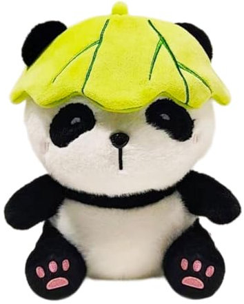 HTGWCG Cartoon Plüschtier Panda Kuscheltier Realistisch Gestaltetes Plüschtier Stofftier Kuscheltier Cartoon Kissen Anschmiegsamer Plüsch Panda Panda Geschenk Kuscheltiere Geschenk für Kinder