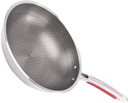 Ciieeo Sartén Antiadherente Nido De Abeja Acero Inoxidable Ligera y Fácil De Manejar