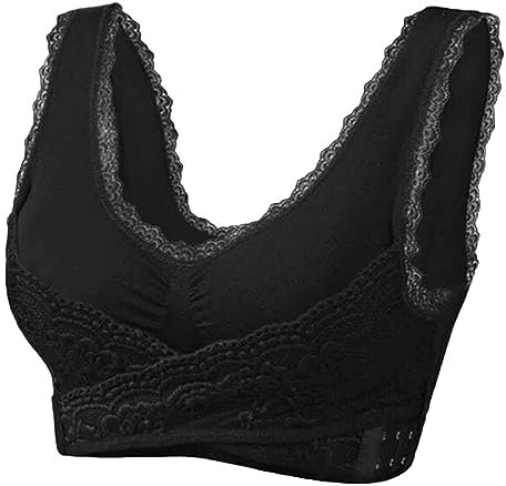 GFPGNDFHG Schlaf BH gegen Falten BH Seamless Damen Grosse grössen Damen BH Damen mit bügel große brüste Seamless BH Sport Tops für Damen BH Vorderverschluss große größen Kleid mit integriertem BH