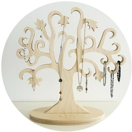 Generico Albero della vita,albero decorazione in legno 13x41x41cm Made in Italy,100% naturale realizzato nel rispetto dell'ambiente -Design Ola