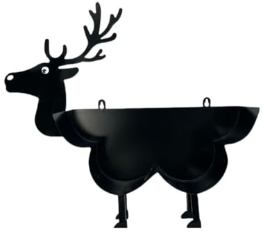 Neuheit Metall Toilettenpapierrollenhalter - mattschwarze Tier Stil Toilettenpapierhalter, freistehende Tier Toilettenpapierrolle, für Bad, Haus, Küche, Toilette (Deer)