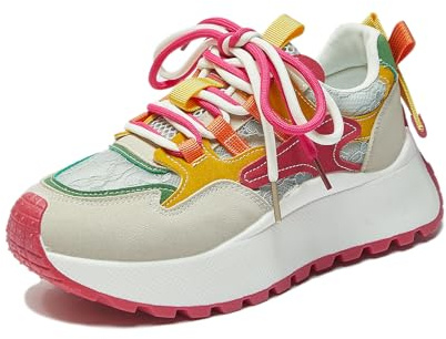 Basket Femme Antidérapantes Legere Plateforme Chaussure de Marche Mode et Sport Respirant Confort Sneakers