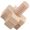 KICHOUSE Educativo Viti per in Legno Geometrico per Sviluppo delle Abilità Motorie Set Completo per
