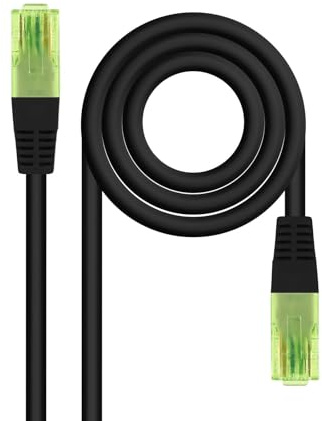 NANOCABLE 10.20.1415-BK - Câble réseau patch, Cat.6 UTP AWG26 CCA, Noir, 15 m