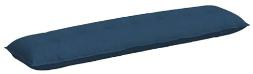 vidaXL Rückenkissen Blau 200 x 19 x 50 cm Stoff