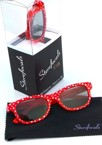 Sterefocals HDIUK3D01 Dotty Spot Passive 3D Glasses Fits Kids for All Passive 3D TV Models