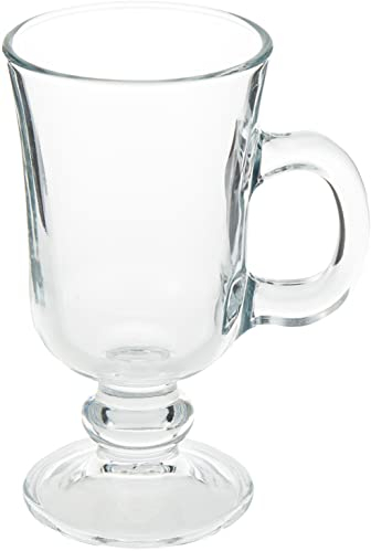 Set of 2 Irish Coffee Cups By Pasabache in Glass Tall Coffee Glass Mugs
