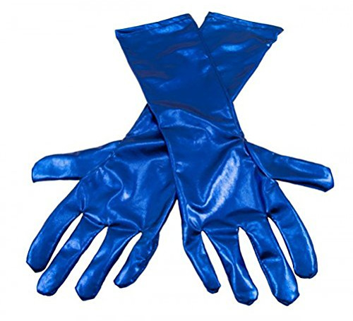 Folat Damen Metallic Farbige Handschuhe – blau