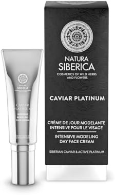 Natura Siberica Tagescreme Caviar Platinum Modeling Day Gesichtscreme 30 ml | Intensive Pflanzenpflege spendet Feuchtigkeit für mehr Geschmeidigkeit & ein frisches Hautbild